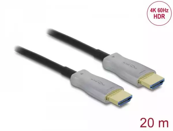 Оптичен кабел Delock, HDMI 4K, 60 Hz, 20 m Оптичен кабел Delock, HDMI 4K, 60 Hz, 20 m