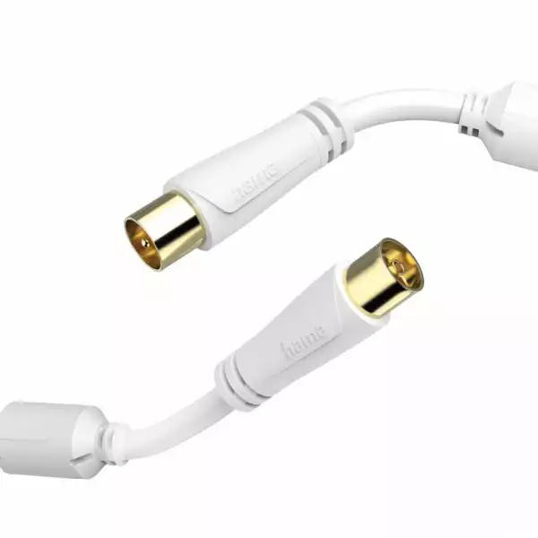 HAMA Коаксиален антенен кабел, позлатен, 3,0 м, 100 dB