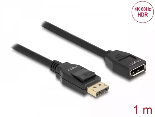 Удължителен кабел Delock DisplayPort 1.2 мъжко - DisplayPort женско