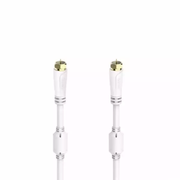 HAMA Коаксиален антенен кабел SAT, F-Plug - F-Plug, 1,5 m, 100 dB, 205251