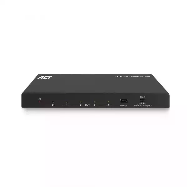 ACT HDMI Сплитер AC7832 4К HDMI сплитер, 1 вход.4 HDMI изхода