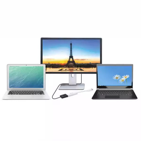 Адаптер j5create JUA254, USB-A към HDMI, Бял Адаптер j5create JUA254, USB-A към HDMI, Бял