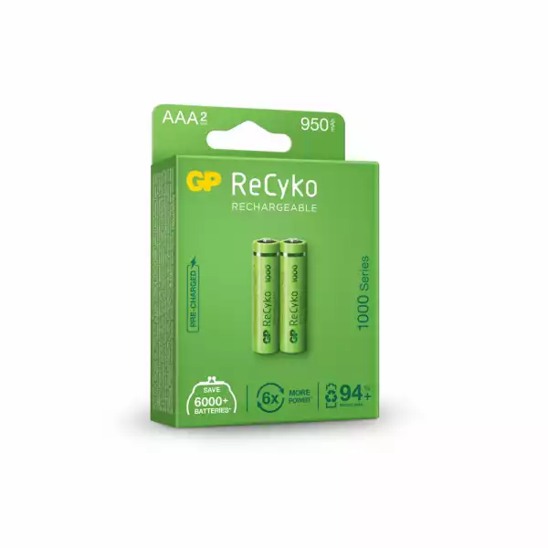 Акумулаторна Батерия GP R03 AAA 1000mAh NiMH 100AAAHCE-EB2 2 бр. в опаковка GP