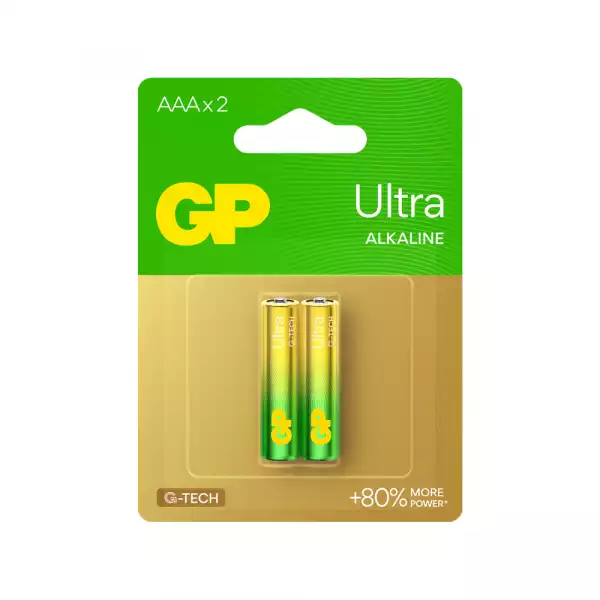 Алкална батерия GP ULTRA LR03 AAA /2 бр. в опаковка/ блистер 1.5V GP,GP24AU