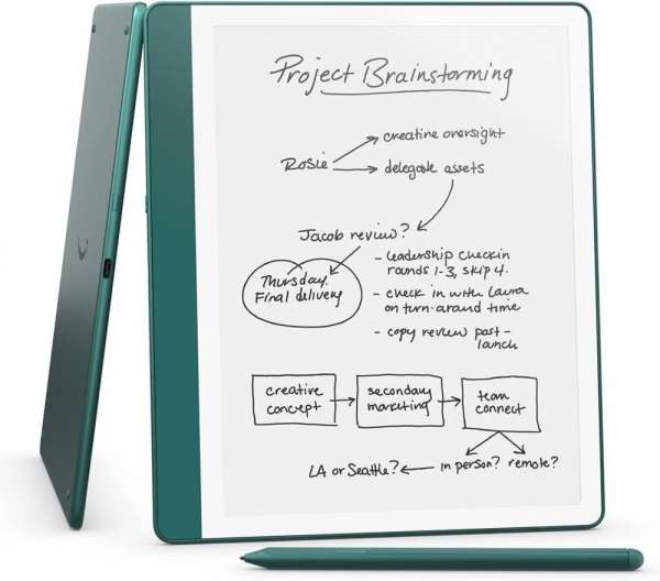 Amazon Kindle Scribe (2024) четец 64GB 10.2", с включен Premium Pen, зелен