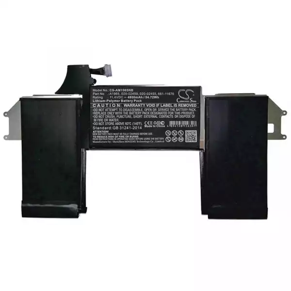 Батерия за лаптоп Apple MacBook Air 13 MRE82CH/A, MacBook Air Core I5 1.6 13-inch TRUE TONE Retina 2019  A1965 LiPo 11,4V 4800mAh CAMERON SINO