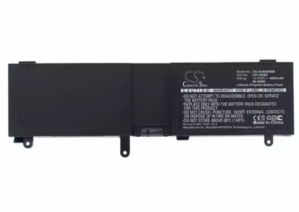 Батерия за лаптоп ASUS C41-N550 N550 LiPo 15V 4000mAh Cameron Sino Батерия за лаптоп ASUS C41-N550 N550 LiPo 15V 4000mAh Cameron Sino
