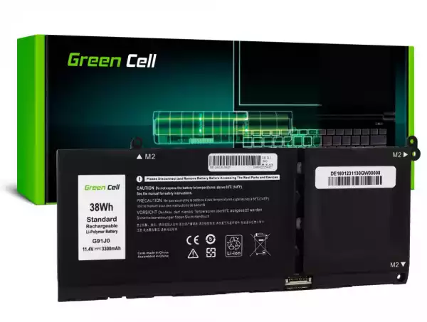 Батерия за лаптоп  Dell Latitude 3320 3330 3520 Inspiron 15 3511 3525 5510 G91J0  11.4V 3300mAh LiPo GREEN CELL