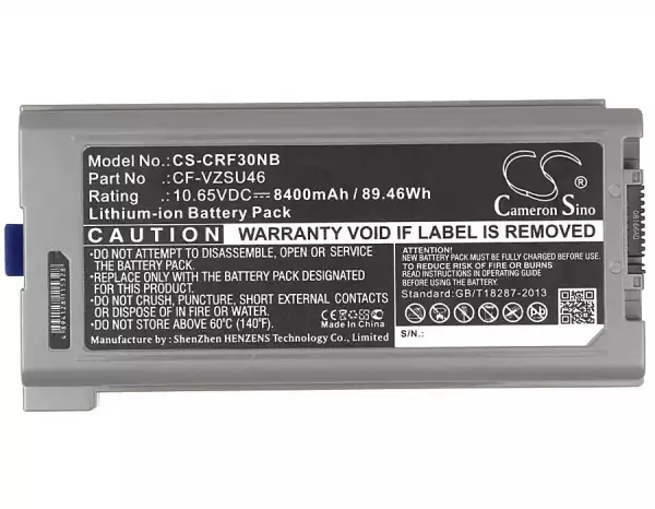 Батерия за лаптоп Panasonic Toughbook CF-30, CF-31, CF-53  CF-VZSU46   10,65V 8400mAh CAMERON SINO