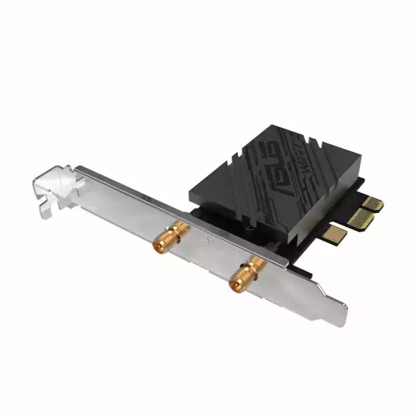 Безжичен адаптер ASUS PCE-BE92BT WiFi 7 PCI-e две външни антени и Bluetooth 5.4