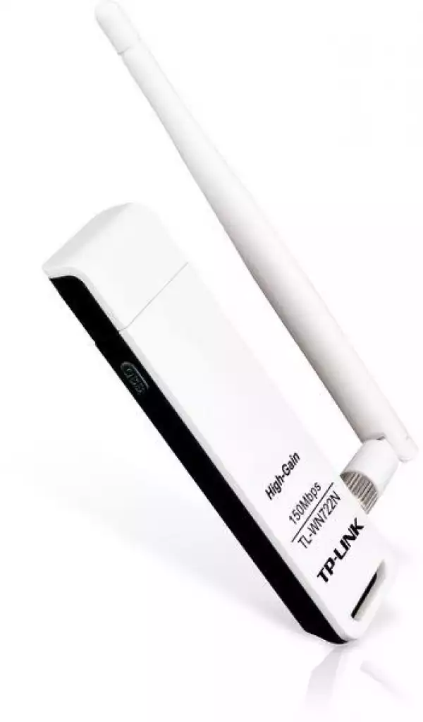 Безжичен адаптер TP LINK TL-WN722N, USB, 2T2R, 2.4Ghz, 802.11n/g/b Безжичен адаптер TP LINK TL-WN722N, USB, 2T2R, 2.4Ghz, 802.11n/g/b