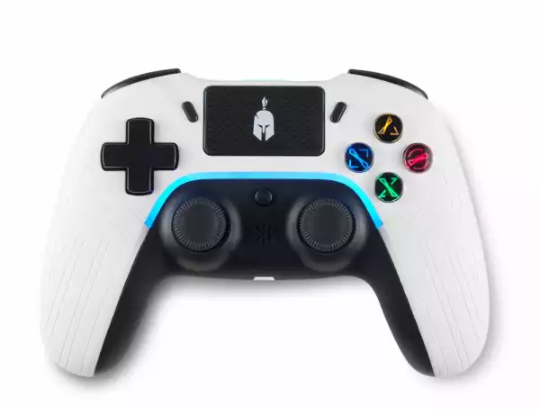 Безжичен геймпад Spartan Gear Aspis 4, за PC и PS4, Бял