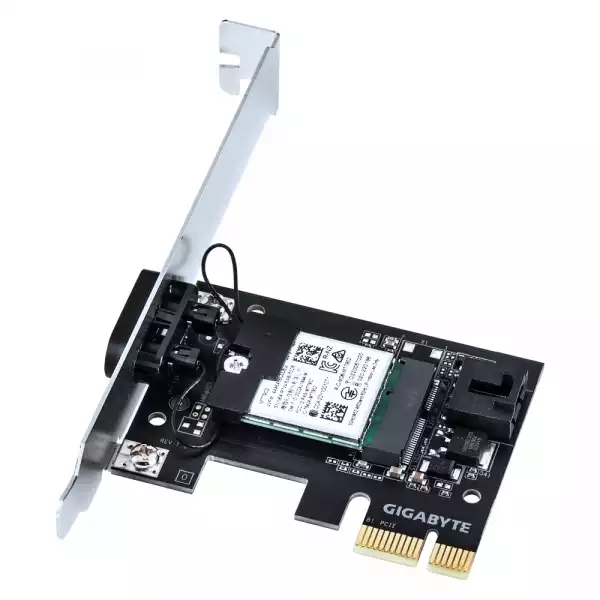 Безжична карта GIGABYTE GC-WIFI6E MediaTek MT7902 WIFI 6Е 2x2 802.11ax, Bluetooth 5.2