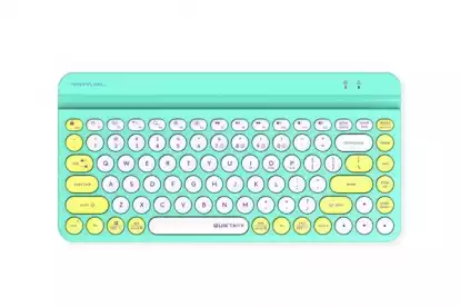 Безжична клавиатура A4tech Fstyler FBK30, Bluetooth, 2.4G, Стойка за телефон, Кирилизирана, Авокадо