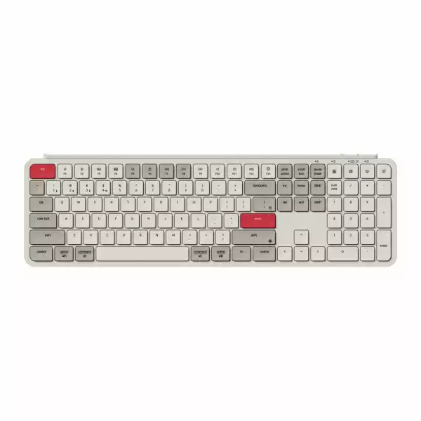 Безжична клавиатура Keychron B6 Pro Ultra-Slim - Retro Red