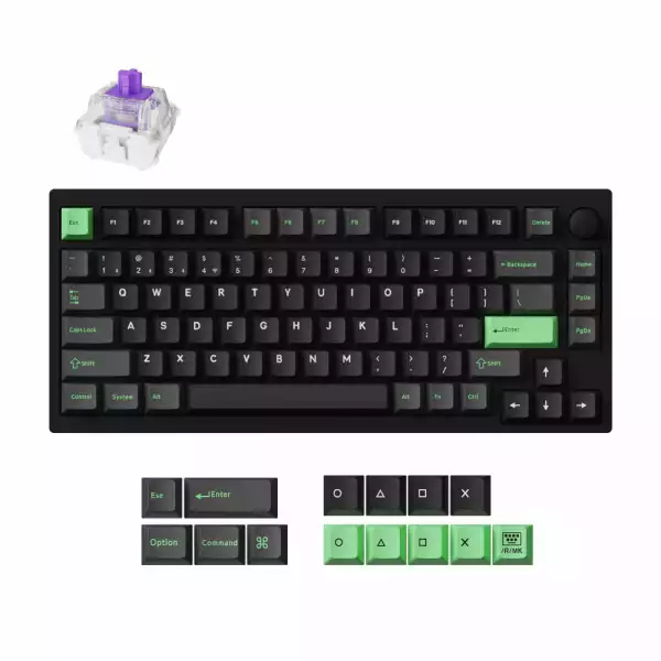 Безжична Механична клавиатура Lemokey P1 HE QMK 75% Black - HE Magnetic Switch
