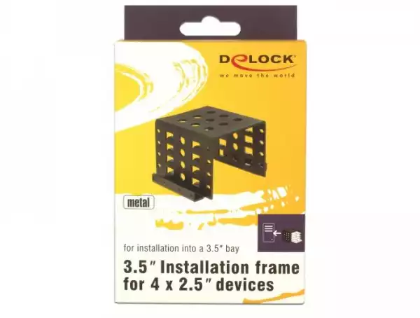 Брекет DeLock, За монтиране на 4x 2.5" SSD в 3.5" bay