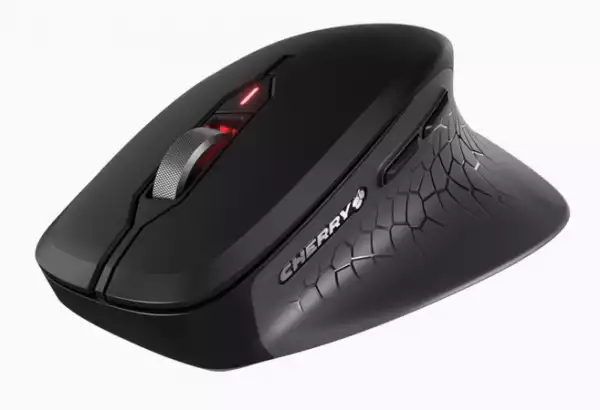 CHERRY Stream ергономична безшумна мишка Comfort, 6 бут, 4000dpi, черна