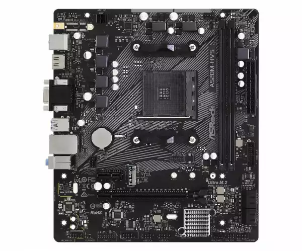 Дънна платка ASRock A520M-HVS, Socket AM4, mATX