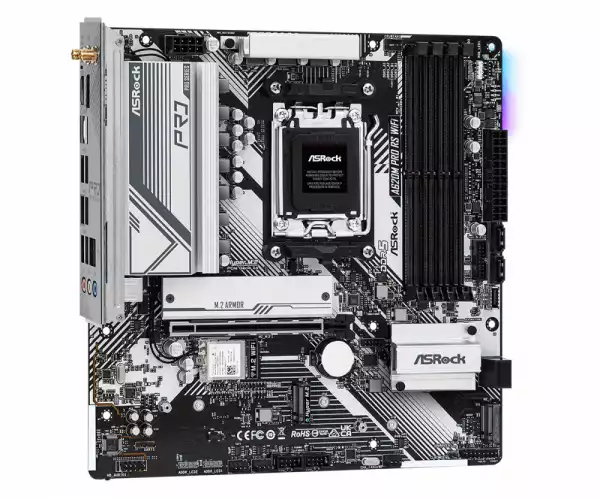 Дънна платка ASROCK A620M Pro RS WiFi, Socket AM5, mATX, 4xDDR5 Дънна платка ASROCK A620M Pro RS WiFi, Socket AM5, mATX, 4xDDR5