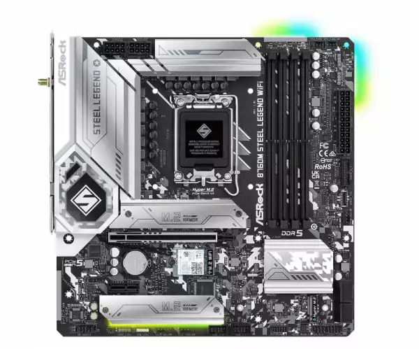 Дънна платка ASRock B760M Steel Legend WIFI DDR5 Дънна платка ASRock B760M Steel Legend WIFI DDR5