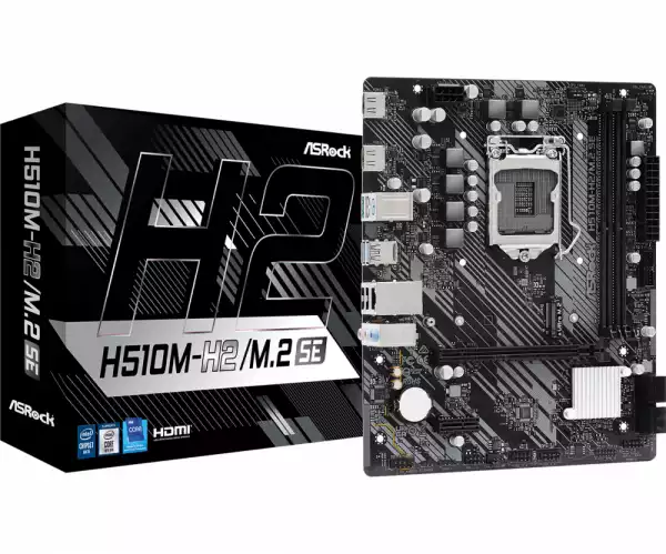 Дънна платка ASRock H510M-H2/M.2 SE, LGA1200, DDR4, mATX