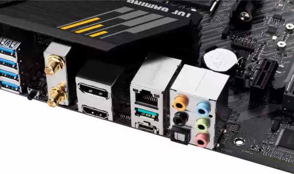 Дънна платка ASUS TUF GAMING B550M-PLUS WIFI II, AMD AM4, micro ATX, 4x DDR4, dual M.2, Wi-Fi 6, PCIe 4.0, Aura Sync RGB Дънна платка ASUS TUF GAMING B550M-PLUS WIFI II, AMD AM4, micro ATX, 4x DDR4, dual M.2, Wi-Fi 6, PCIe 4.0, Aura Sync RGB