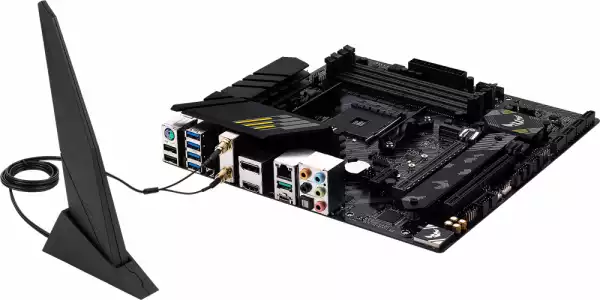 Дънна платка ASUS TUF GAMING B550M-PLUS WIFI II, AMD AM4, micro ATX, 4x DDR4, dual M.2, Wi-Fi 6, PCIe 4.0, Aura Sync RGB