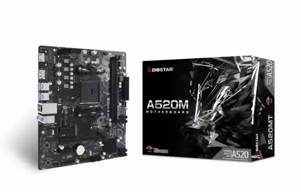 Дънна платка BIOSTAR A520MT 3.0, AM4, DDR4