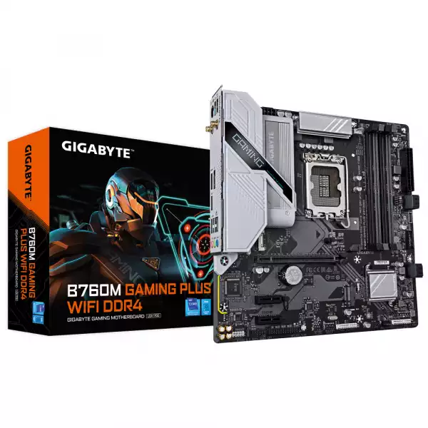 Дънна платка GIGABYTE B760M GAMING PLUS WIFI DDR4