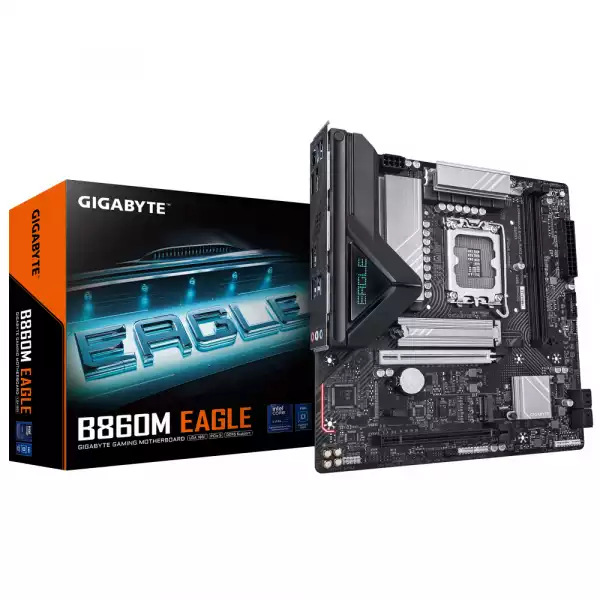 Дънна платка GIGABYTE B860M EAGLE, LGA 1851 Дънна платка GIGABYTE B860M EAGLE, LGA 1851