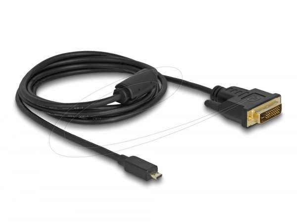Delock Кабел micro HDMI мъжко към DVI-D мъжко, 2 m Delock Кабел micro HDMI мъжко към DVI-D мъжко, 2 m