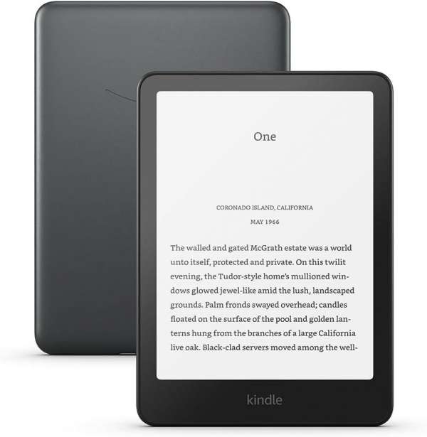 eBook четец Kindle Paperwhite Signature Edition - 7", 32GB - Metalic Black
