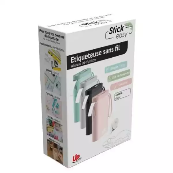 Етикетен мини принтер STICK EASY UP21, безжичен монохромен , тюркоаз