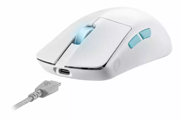 Геймърска безжична мишка ASUS ROG Harpe Ace Aim Lab Edition - White