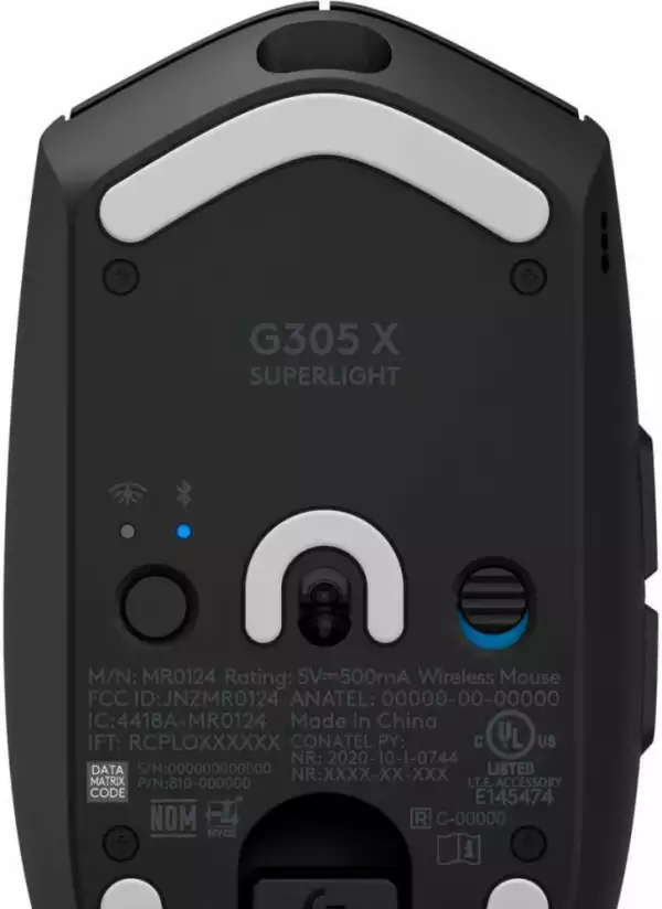 Геймърска безжична мишка Logitech G305 X Superlight - Черен