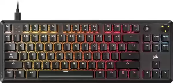 Геймърскa механична клавиатура Corsair K70 RGB MK.2 Core TKL, Corsair MLX Red суич