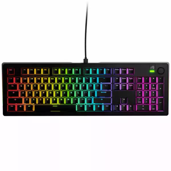 Геймърска механична клавиатура Glorious GMMK 3 100% Black - Fox Linear Switches