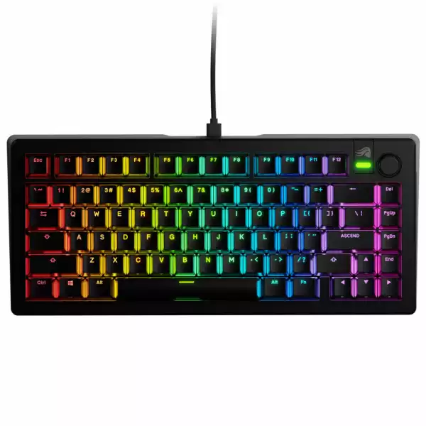 Геймърска механична клавиатура Glorious GMMK 3 75% Black - Fox Linear Switches