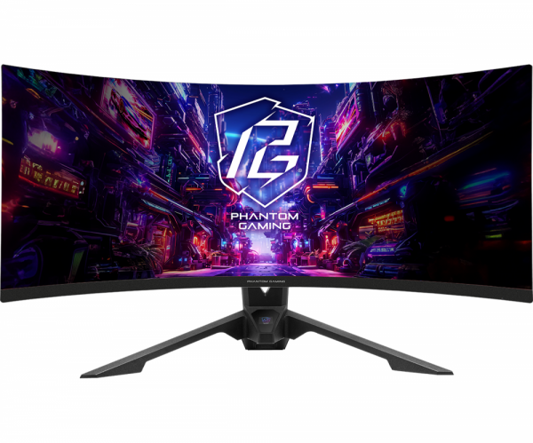 Геймърски Монитор ASRock PG34QRT2B - 34" WQHD (3440x1440) 1500R VA, 180Hz, 1ms