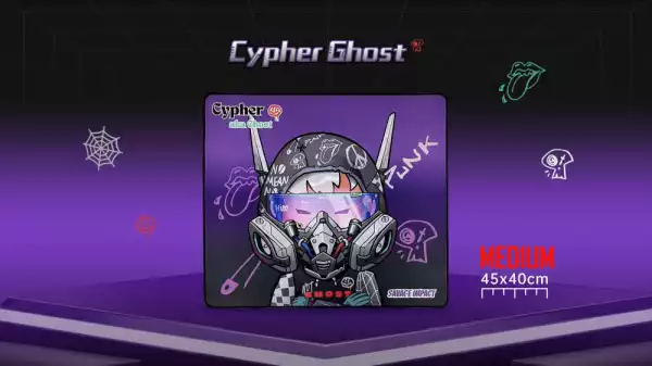 Геймърски пад A4 Bloody BP-45W Cypher Ghost - 450 x 400 x 5mm