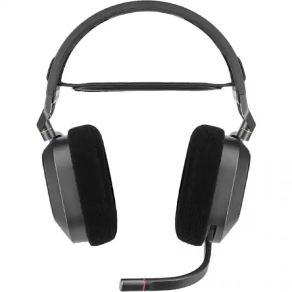 Геймърски слушалки с микрофон Corsair HS80 RGB Carbon безжични PC/PS5/PS4