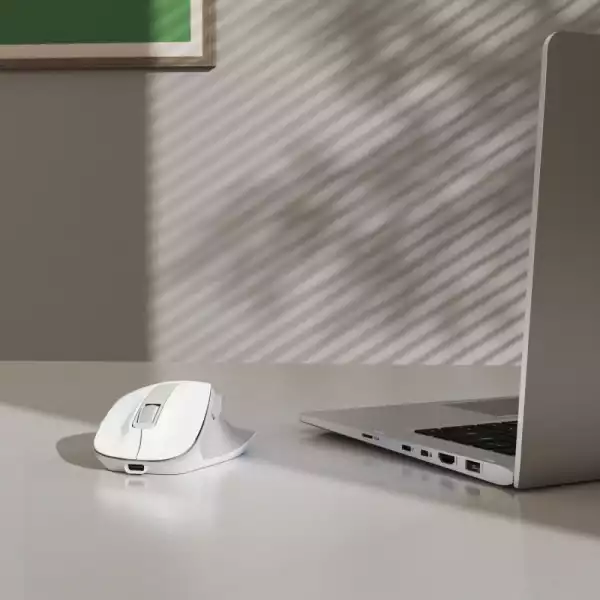 HAMA Безжична оптична мишка WM-500 Recharge, бяла, 6 бут.,800/1200/1600 dpi, безшумна