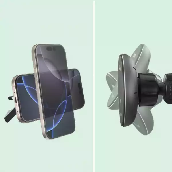 HAMA Безжично зарядно устройство Qi2, 15W, за кола, черно HAMA Безжично зарядно устройство Qi2, 15W, за кола, черно