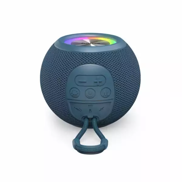 HAMA Блутут колонка "Ball Shape Speaker", 5 светлинни режима, 5W, синя