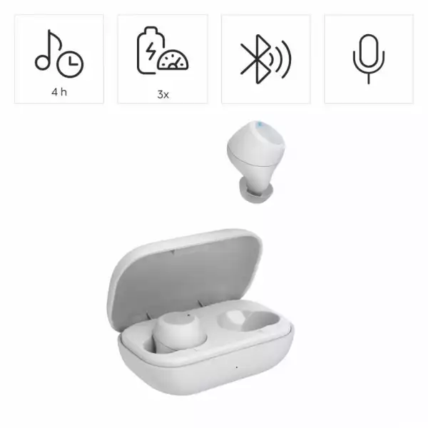 Hama Блутут слушалки “Spirit Chop II”, TWS, in-Ear, бяло