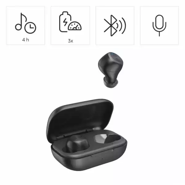 Hama Блутут слушалки “Spirit Chop II”, TWS, in-Ear, черни Hama Блутут слушалки “Spirit Chop II”, TWS, in-Ear, черни