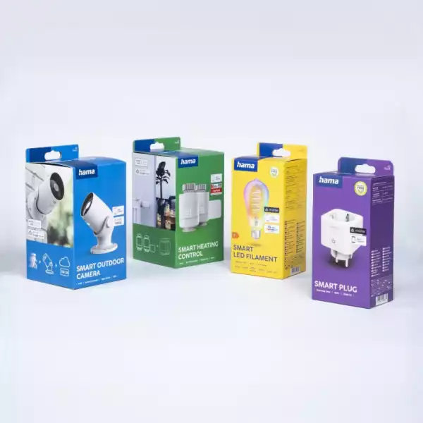 HAMA Смарт мини контакт, Wi-Fi, Гласов контрол, 3680 W, Matter