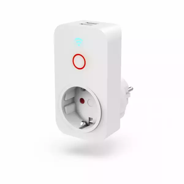 HAMA Смарт WiFi конктакт, 2 USB порта, 2300 W, 10 A, HAMA-176612 HAMA Смарт WiFi конктакт, 2 USB порта, 2300 W, 10 A, HAMA-176612