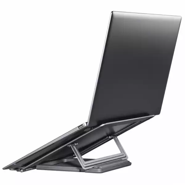 HAMA Стойка за лаптоп "Metal", 4-степенно накланяне, сгъваема, до 40 см (15,6"), сива